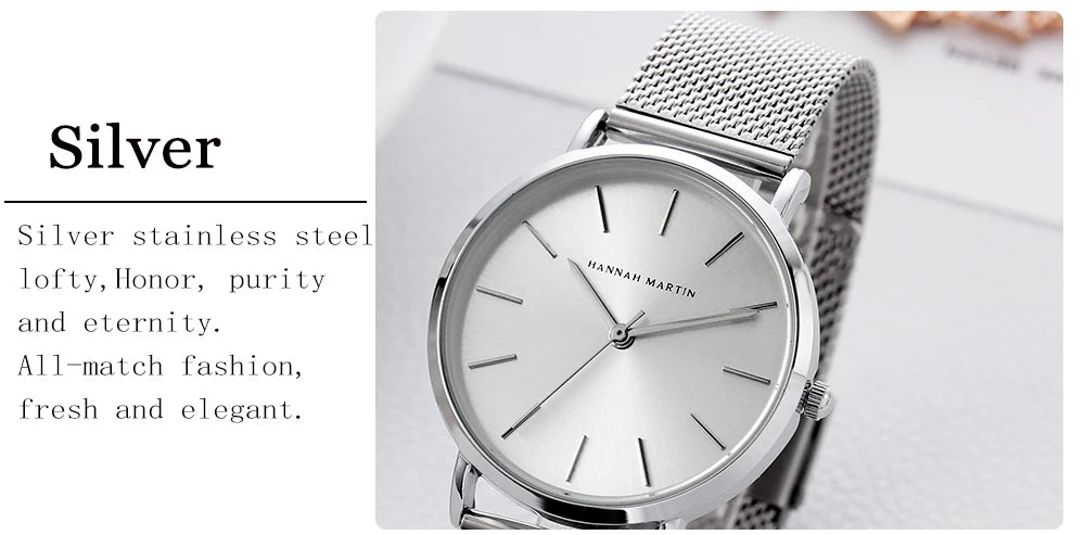 36mm Full Gold New Style Japan Quartz Movement Brand Stainless Steel Mesh Band Simple Design Women's Waterproof Lady Watches
