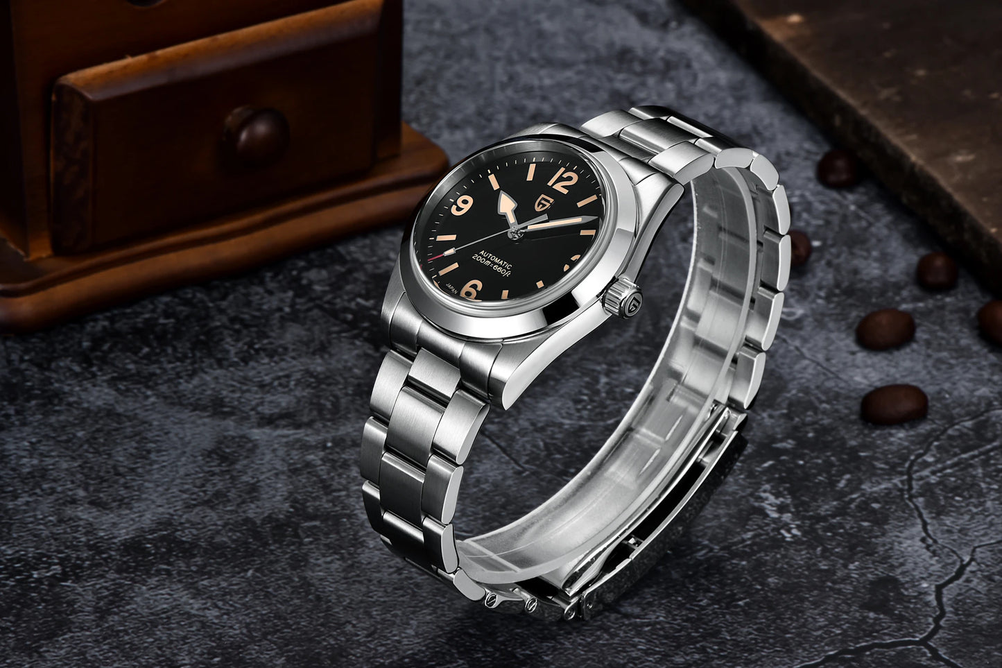 PAGANI DESIGN 2024 New 36MM Men Automatic Mechanical Watches NH35 Sapphire Stainless Steel AR Coating 20Bar Clock Watch for Men