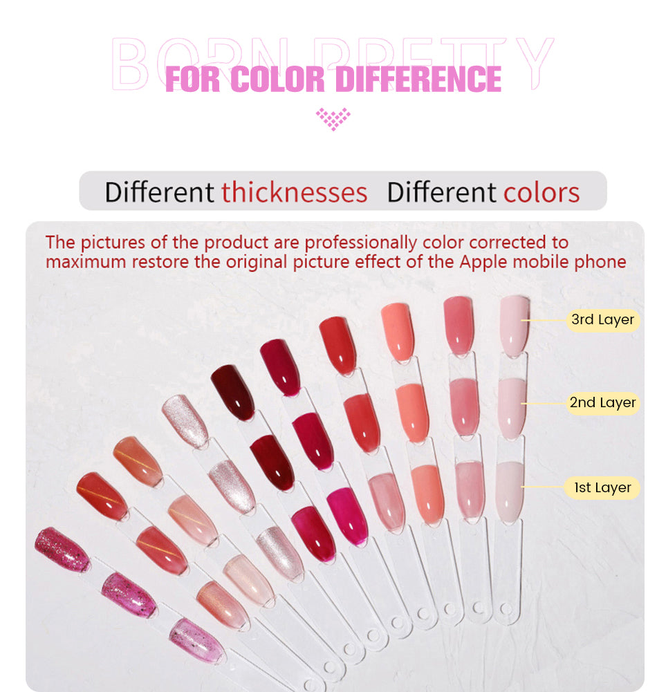 BORN PRETTY Clear 225g Jelly Extension Nail Gel Polish Milky White Camouflage Hard Gel Acrylic Nail Art Vernis Semi Permanent