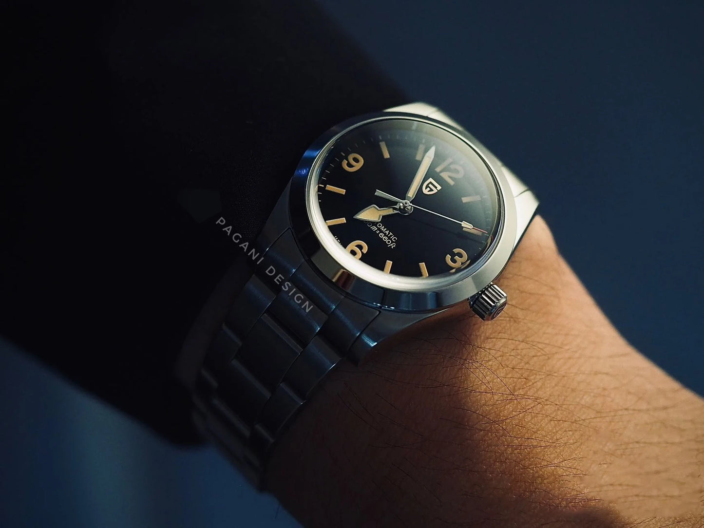 PAGANI DESIGN 2024 New 36MM Men Automatic Mechanical Watches NH35 Sapphire Stainless Steel AR Coating 20Bar Clock Watch for Men