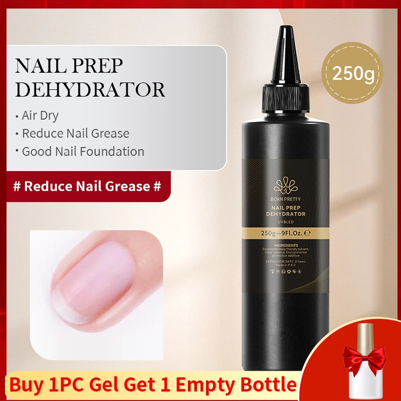 BORN PRETTY 250g 10 IN 1 Glue Gel Nail Polish Keep Nail C Arc Enhanced Nail Art Thickness Rubber Base Gel Super Bright Top Coat