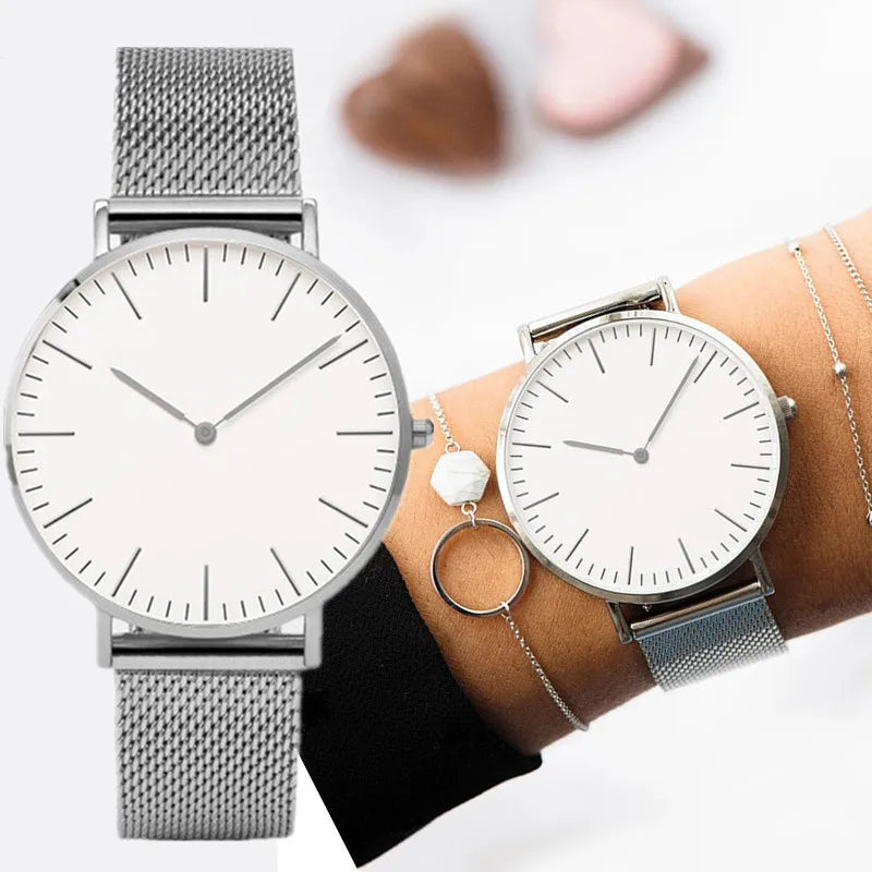 Simple Casual Watches for Woman Man Top Brand Luxury Women Quartz Watch Fashion Analog Ladies Wristwatch Clock relogio feminino