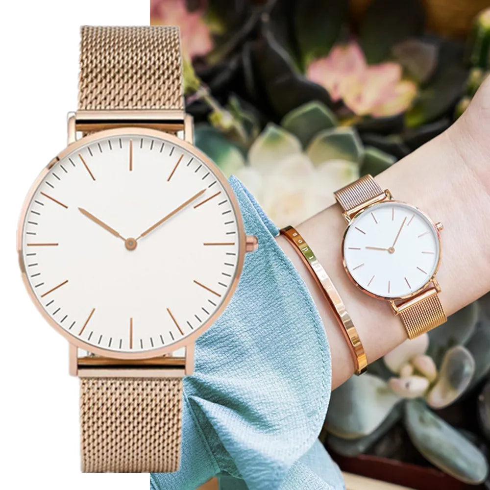 Simple Casual Watches for Woman Man Top Brand Luxury Women Quartz Watch Fashion Analog Ladies Wristwatch Clock relogio feminino