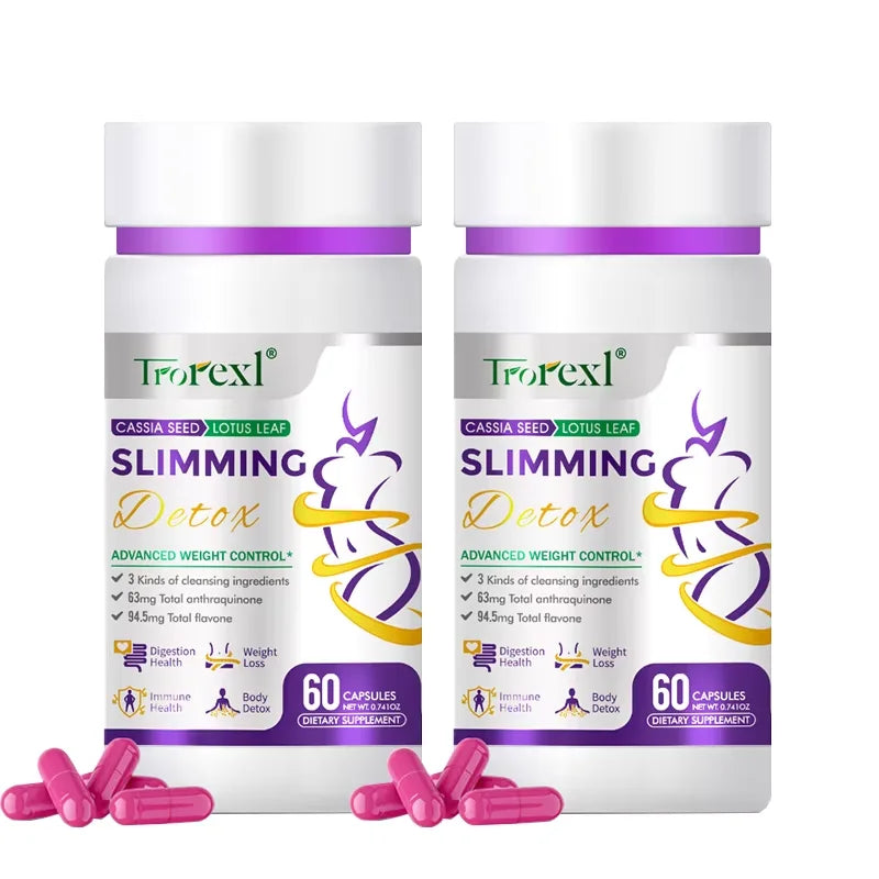 Extra Strength Cassia & Lotus Weight Loss Capsules – Natural Appetite Suppressant + Fat Blocker | Vegan | 60 Capsules