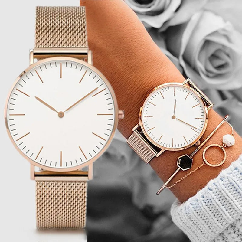 Simple Casual Watches for Woman Man Top Brand Luxury Women Quartz Watch Fashion Analog Ladies Wristwatch Clock relogio feminino