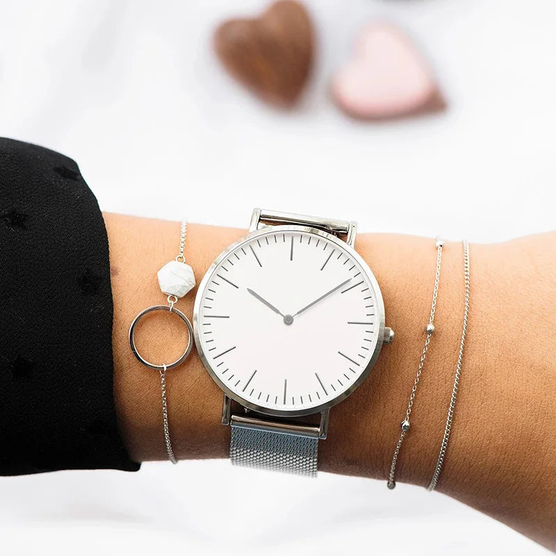 Simple Casual Watches for Woman Man Top Brand Luxury Women Quartz Watch Fashion Analog Ladies Wristwatch Clock relogio feminino