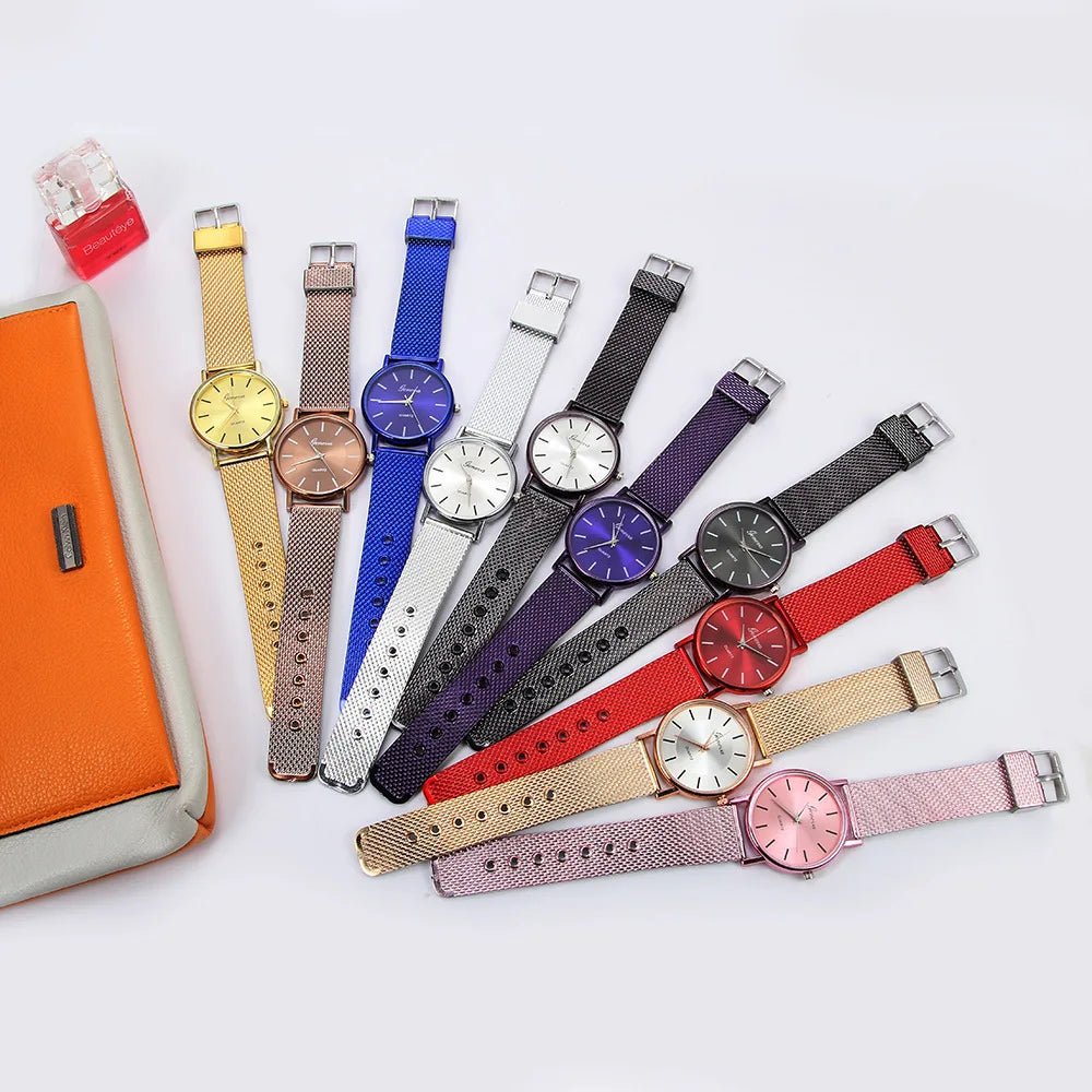 Luminous Watch for Women Luxury Stainless Steel Watches Simple Ladies Digital Quartz Wrist Watches Часы Женские Reloj Mujer