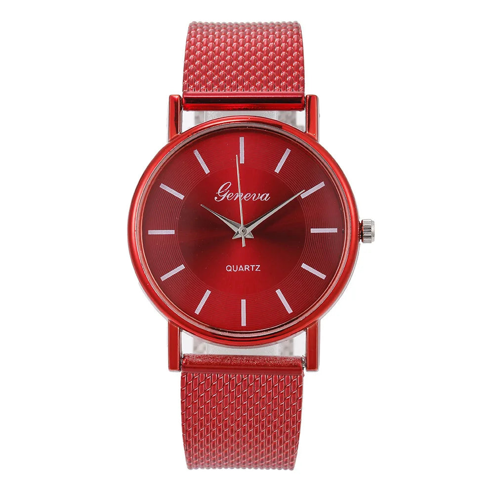 Luminous Watch for Women Luxury Stainless Steel Watches Simple Ladies Digital Quartz Wrist Watches Часы Женские Reloj Mujer