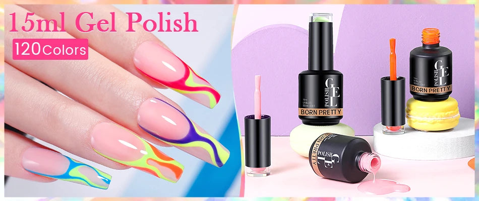 BORN PRETTY 250g 10 IN 1 Glue Gel Nail Polish Keep Nail C Arc Enhanced Nail Art Thickness Rubber Base Gel Super Bright Top Coat